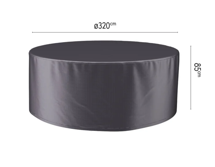 Aerocover Hoes tuinmeubel 320 x 85 cm - grijs