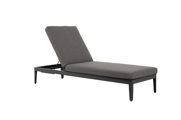 Lifestyle Garden Furniture Mateo ligbed met kussen antraciet/carbon – Grijs-antraciet