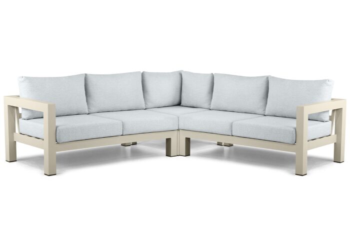 Lifestyle Garden Furniture Luca hoek loungeset 3-delig – Taupe-naturel-bruin