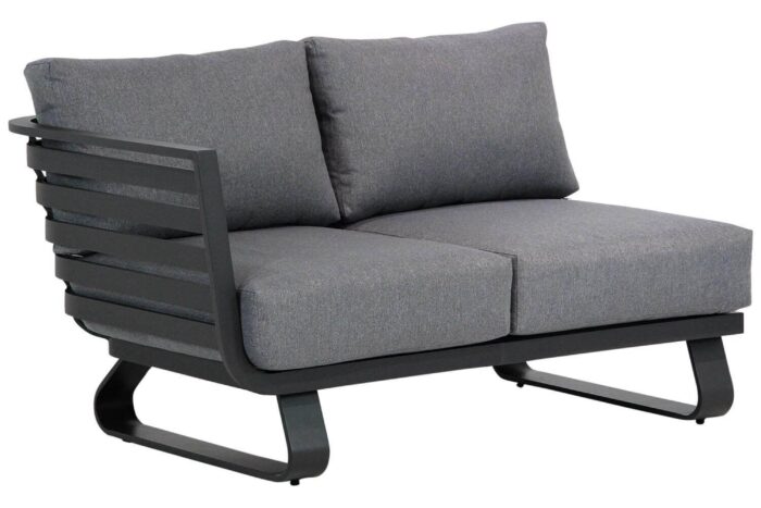 Santika Furniture Sovita open bank rechts Quick Dry Foam – Grijs-antraciet