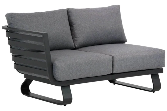 Santika Furniture Sovita open bank rechts Quick Dry Foam - Grijs-antraciet