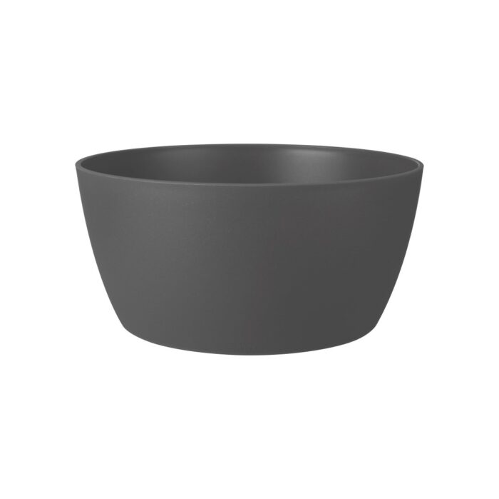 Elho Bloempot Brussels schaal 23cm antraciet – zwart