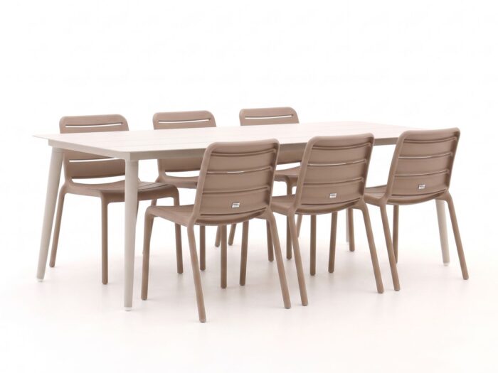 Forza Furniture Narni/Sora 220cm dining tuinset 7-delig stapelbaar