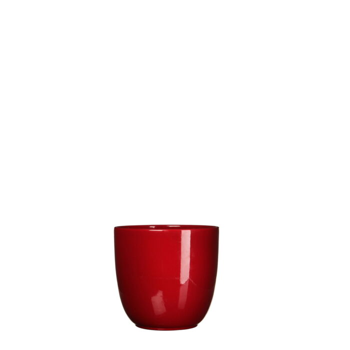 Mica decorations Bloempot Pot rond es/9 tusca 9 x 10 cm d.rood Mica