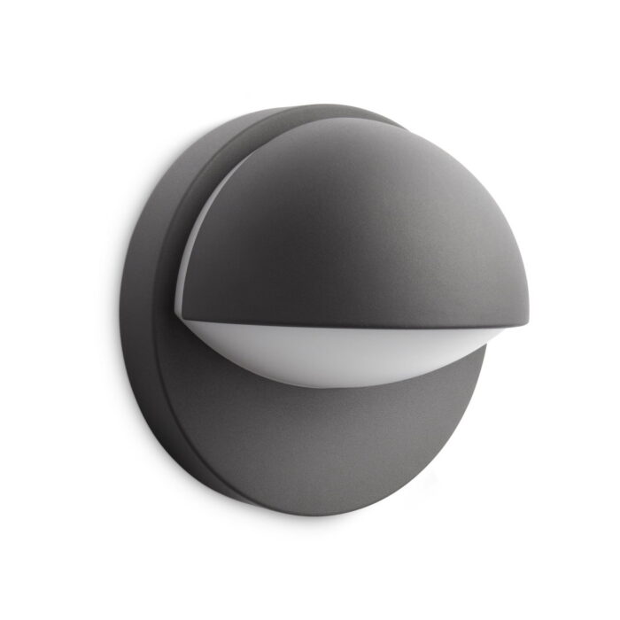 Philips June buitenwandlamp antraciet verlichting – grijs;zwart