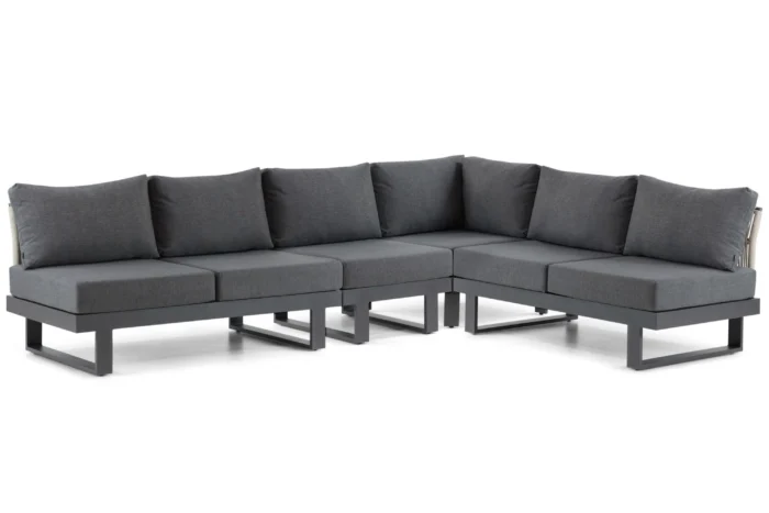 Lifestyle Garden Furniture Lorenzo hoek loungeset 4-delig - Grijs-antraciet