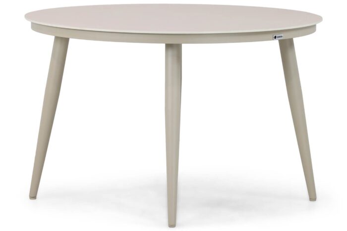 Coco Vienna dining tuintafel 120 cm rond – Taupe-naturel-bruin