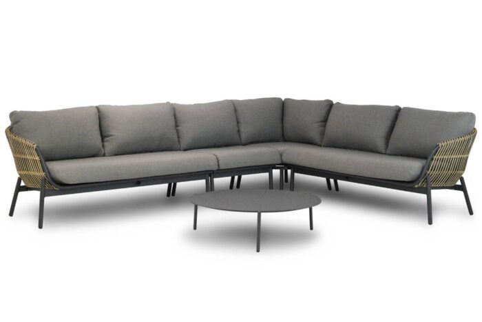 Coco Nathan/Pacific 100 cm hoek loungeset 5-delig – Taupe-naturel-bruin