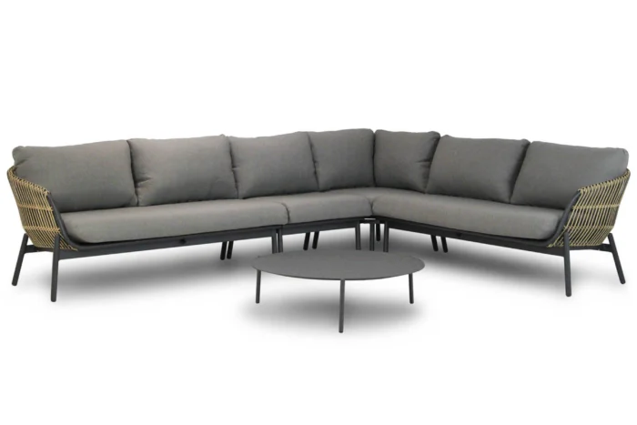 Coco Nathan/Pacific 100 cm hoek loungeset 5-delig - Taupe-naturel-bruin