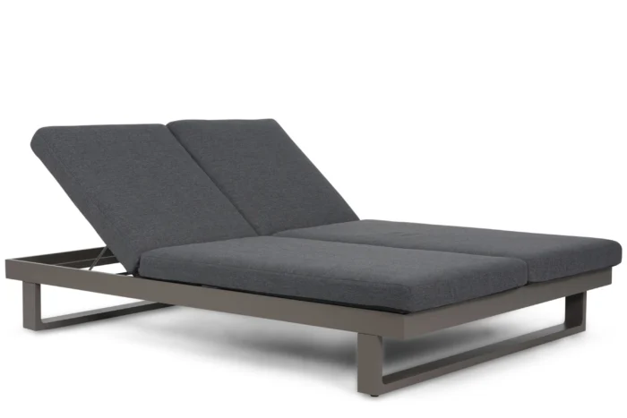 Lifestyle Garden Furniture Massimo ligbed met kussen antraciet/carbon - Grijs-antraciet