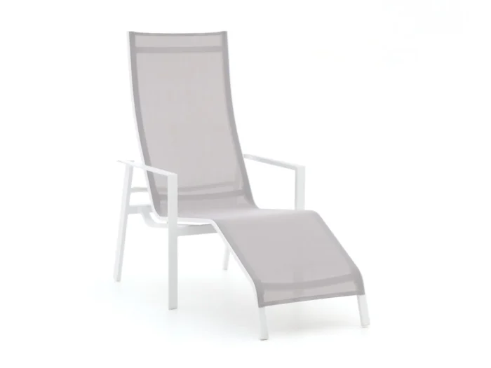 Bellagio tuinmeubelen Stradale relax tuinstoel - Wit