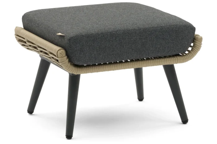 Coco Vinci lounge voetenbank - Taupe-naturel-bruin