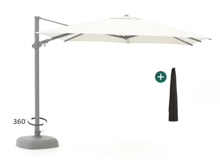 Shadowline Austin zweefparasol 300x300cm - Wit