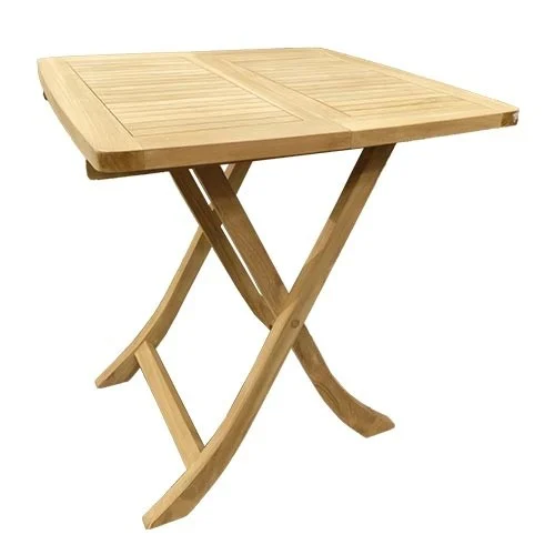 Buitengewoon de boet Teak bijzettafel 70x70 cm Buitengewoon Boet - bruin