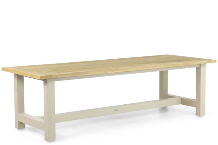 Lifestyle Garden Furniture San Francisco dining tuintafel 260 x 100 cm – Taupe-naturel-bruin