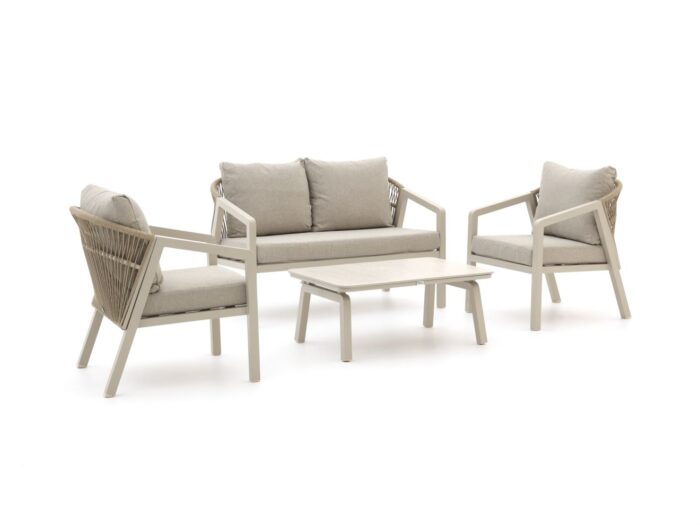 Forza Furniture Forza Iseo stoel-bank loungeset 4-delig Laagste prijsgarantie! – Taupe