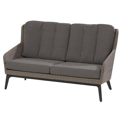 4so Luxor 2,5-zits loungebank tuinmeubel L167 x B90 x H97 cm – grijs