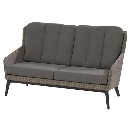 4so Luxor 2,5-zits loungebank tuinmeubel L167 x B90 x H97 cm - grijs