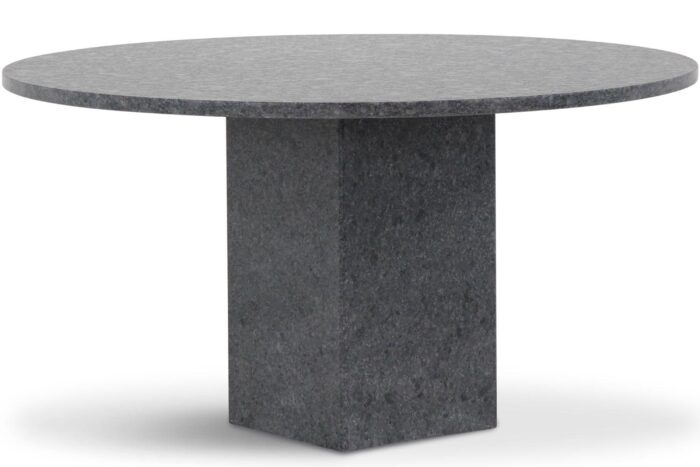 Garden Collections Graniet dining tuintafel rond 140 cm – Grijs-antraciet