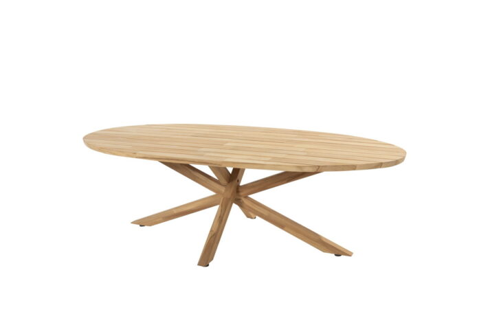 4so Prado Diningtafel Teak Ellipse 240 x 115 cm Taste – bruin