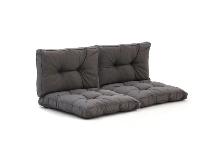 Madison Florance loungekussenset zit ca. 73x73cm rug ca. 73x43cm 4-delig - Grijs