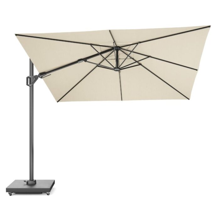 Platinum Challenger T² zweefparasol premium doek | 300x300cm | Champagne – Taupe – Naturel – Bruin, Beige
