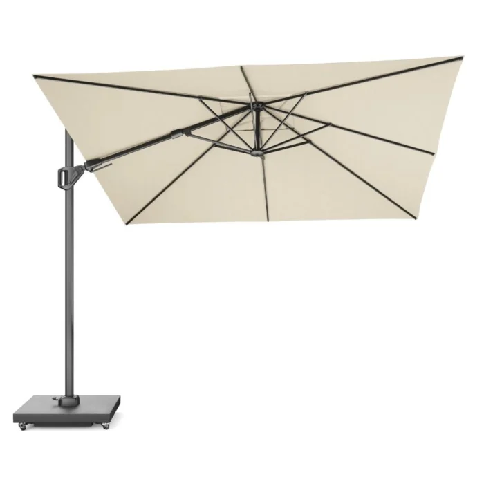 Platinum Challenger T² zweefparasol premium doek | 300x300cm | Champagne - Taupe - Naturel - Bruin, Beige