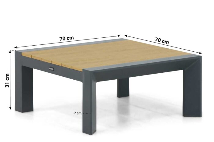Lifestyle Garden Furniture Navarra lounge tuintafel – Grijs-antraciet