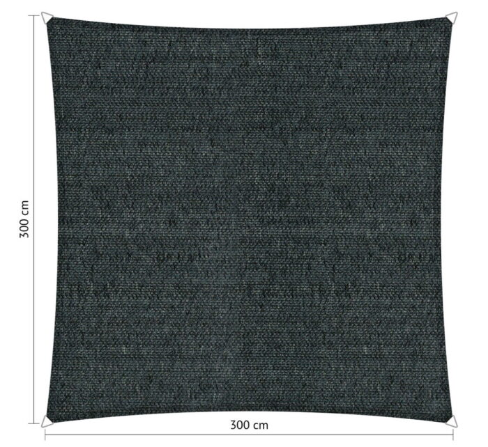 Shadow comfort Vierkant schaduwdoek 3,00×3,00 m Mystic grey – grijs