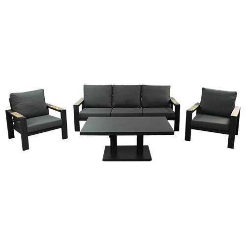 Buitengewoon de boet Benton Sofa Loungeset Antraciet
