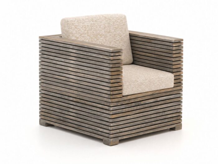 ROUGH Furniture ROUGH-C lounge tuinstoel Laagste prijsgarantie! – Bruin
