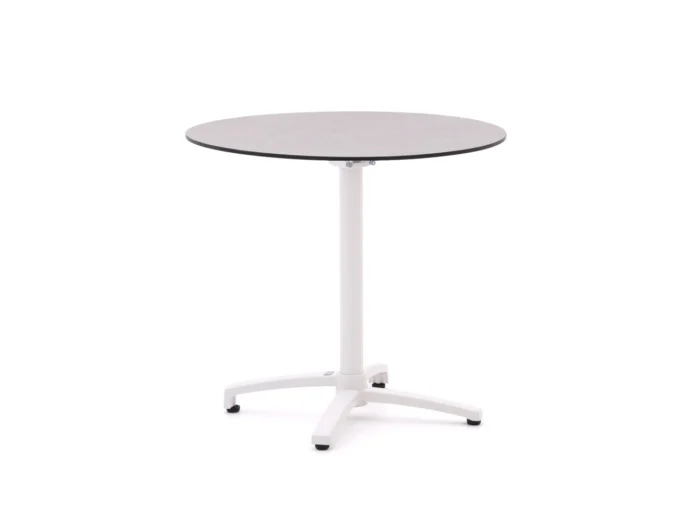 Bellagio tuinmeubelen Canzo klaptafel ø 80cm (h:73cm) - Wit