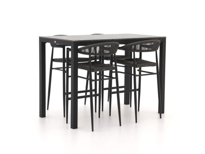 Manifesto Furniture Belpasso/Fidenza 150cm barset 5-delig stapelbaar – Grijs
