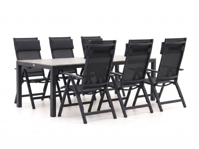 Bellagio tuinmeubelen Bellagio Avenza/Fidenza 220cm dining tuinset 7-delig verstelbaar Laagste prijsgarantie!