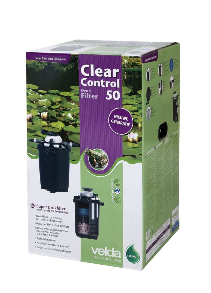 Velda Drukfilter met UV-C Unit 18 watt – Zie Foto