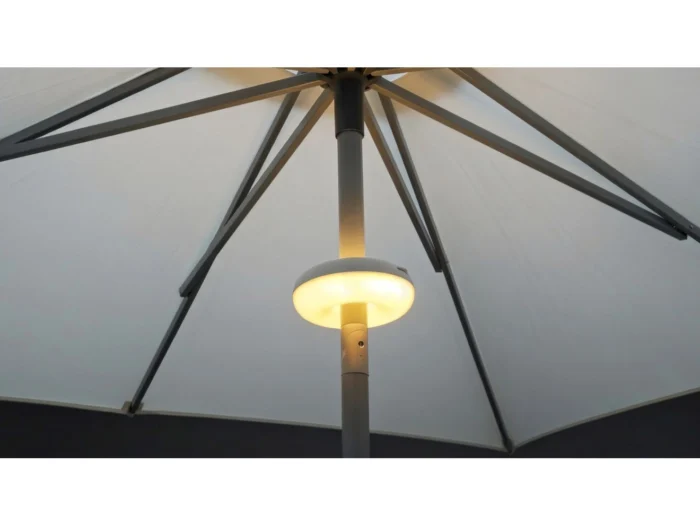 New Garden Lima parasollamp led oplaadbaar dimbaar ø 17,5cm - Wit