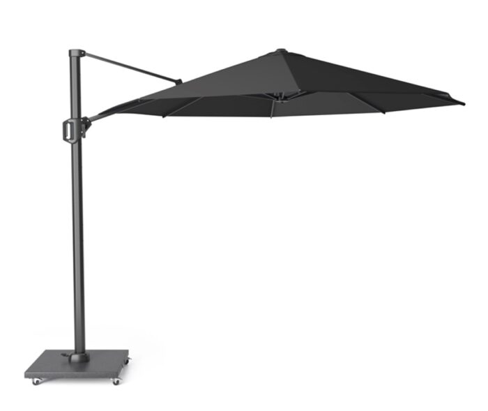 Platinum Zweefparasol Challenger T1 premium dia. 3,5 meter Faded Black zonwering – tweekleurig