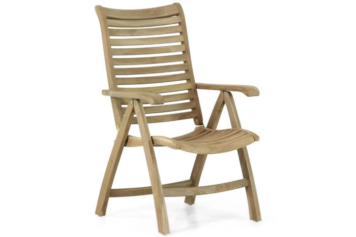 Garden Collections Birmingham verstelbare tuinstoel – Old teak greywash