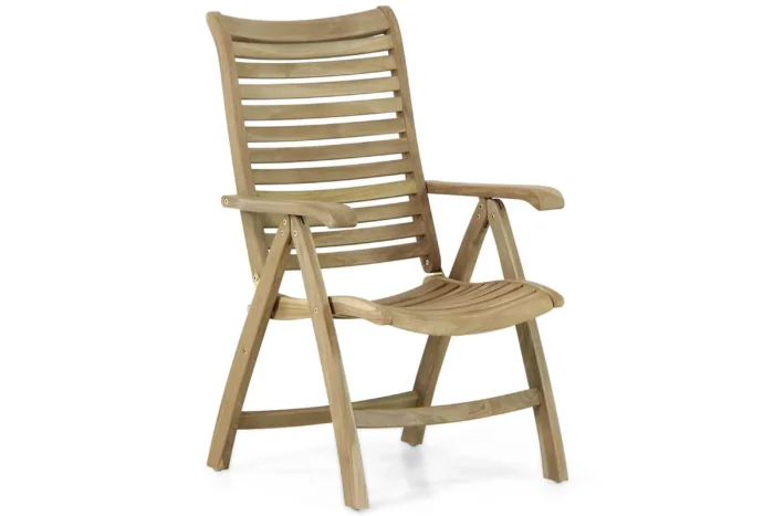 Garden Collections Birmingham verstelbare tuinstoel - Old teak greywash