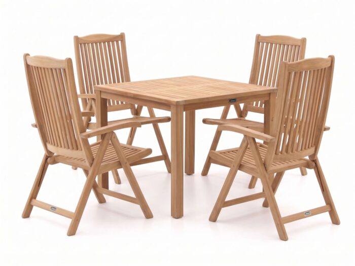 Sunyard Furniture Sunyard Veronica/Liverpool 90cm dining tuinset 5-delig verstelbaar Laagste prijsgarantie!