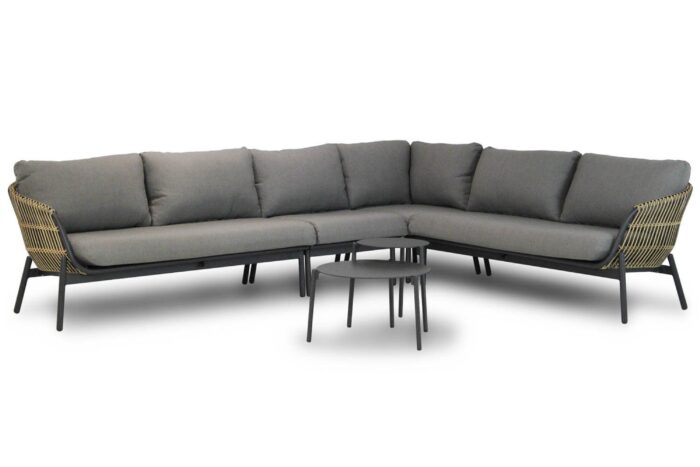 Coco Nathan/Pacific 60-45 cm hoek loungeset 6-delig – Taupe-naturel-bruin