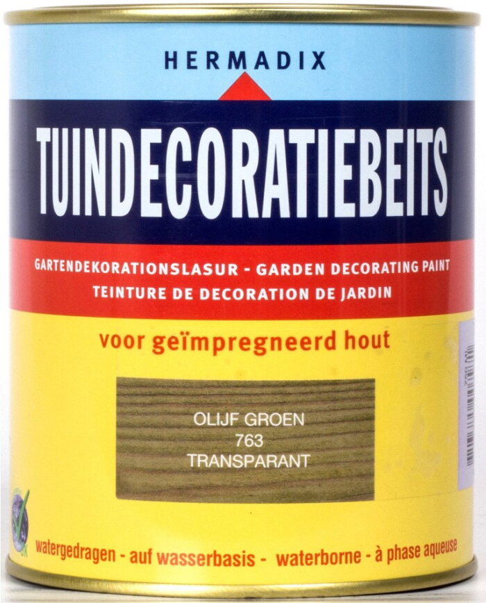 Hermadix Tuindecoratiebeits 763 olijf groen 750 ml