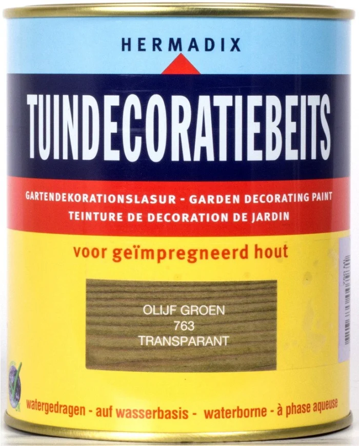 Hermadix Tuindecoratiebeits 763 olijf groen 750 ml