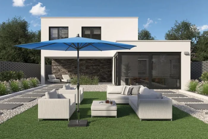 Platinum Sun & Shade | Parasol Riva 275 x 275 cm | Lichtgrijs
