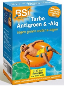 Bsi Turbo anti-groen en alg zwembad 300 ml Zwembadonderhoud