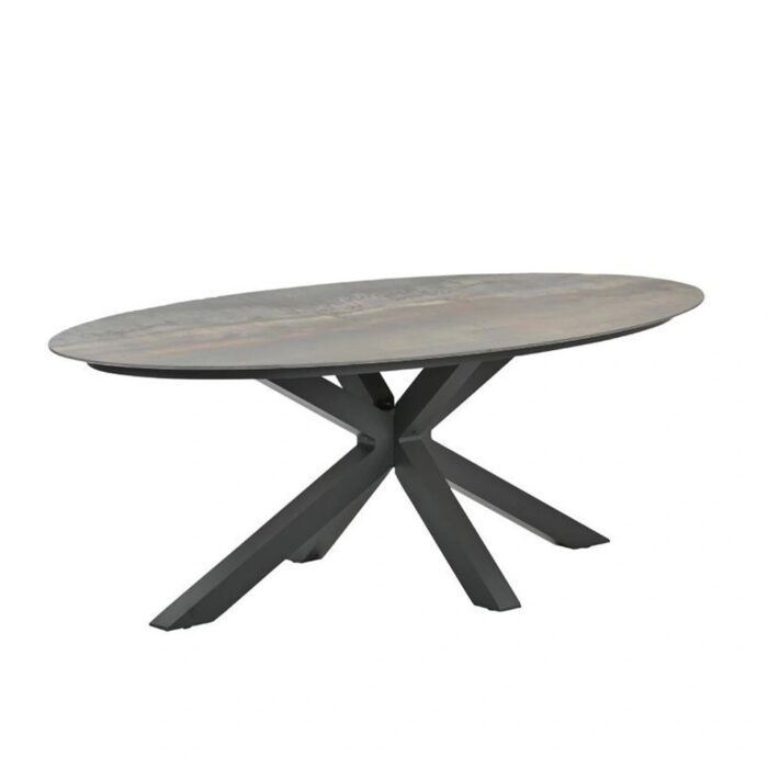 Garden impressions Scotland Tuintafel Rome Bronze 230×115 cm – bruin;grijs