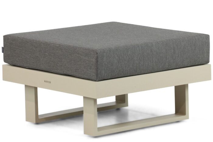 Lifestyle Garden Furniture Lorenzo lounge voetenbank – Taupe-naturel-bruin