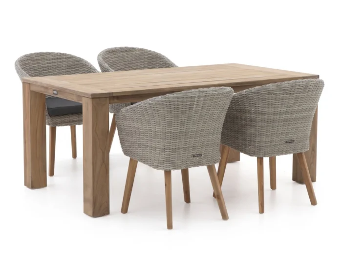 Intenso Furniture Tropea/ROUGH-X 180cm dining tuinset 5-delig