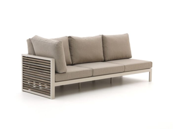 Bellagio tuinmeubelen Bellagio Cadora lounge tuinbank 3-zits rechterarm 246cm Laagste prijsgarantie! – Taupe