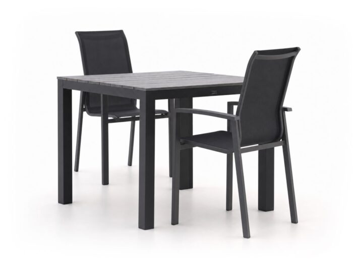 Forza Furniture Centallo/Fidenza 90cm dining tuinset 3-delig stapelbaar